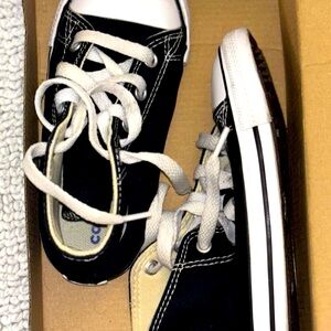 Converse Kids Classic Black and White Sneakers sz9